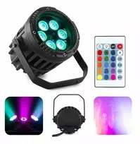 Led Par Reflektorius Rgb 6x3w Ip65 su nuotolinio valdymo pulteliu
