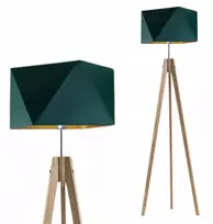 Stalinis pastatomas šviestuvas medinis gaubtas Led E27 svetainei