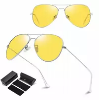 Stylion Geltoni akiniai-pilotai, šviesinantys Hd, skirti vairuoti naktį + priedai