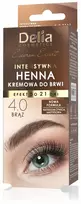 Delia Cosmetics Delia Nauja, intensyvi kreminė chna antakiams Eyebrow Expert, 15ml 4.0 Brąz