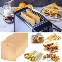 Skrudintuvas Skrudintuvo maišeliai, 10 vnt nepridegančių skrudintuvo maišelių, daugkartinio naudojimo Toastbags, plaunami, skrudintuvo maišeliai skrebučiams, sumuštiniams, picai, sūriui