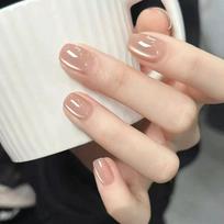 30Pcs Cat Eye Press On Nails High Quality False Nails Versatile For Daily Wear