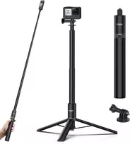 Ulanzi 150 cm asmenukių lazda trikojis, skirtas insta360 go 3/x3/one rs/one x2/one x/go 2/one r/one, tt52 monopodas trikojis, skirtas veiksmo kameroms, suderinamas su dji ir kt.