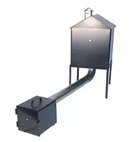 Sodo rūkykla, pilka