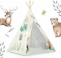 Aga4Kids Vaikų Tipi Palapinė, Sulankstoma, Žaidimų Namelis
