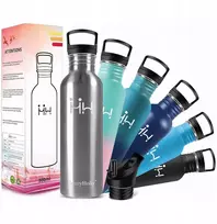 Gertuvė Honeyholly Gerdė vandeniui 500ml iš nerūdijančio plieno, be Bpa, metalinė 18/8