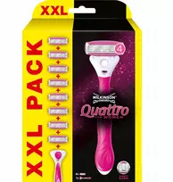 Wilkinson Sword Wilkinson Quattro for Women 8x Skustuvo galvutės + Rankena