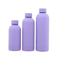 350ML/500ML/750ML Mažo kaklelio termosas Puodelis Nerūdijančio plieno butelis Guminiai dažai Lauko sporto virdulys Dvisienis vandens puodelis 350ml