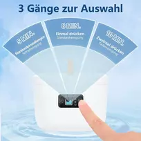 Livofloral Uv ultragarsinis valymo įrenginys dantų protezams, Uv ultragarsinis valiklis 45 khz / 255 ml / 3 laiko funkcijos nešiojamas ultragarsinis įrenginys dantų protezams papuošalams dantų šepetėlio galvutės tiesinimo prietaisui