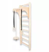 Gimnastikos sienelė 195x80 cm medinė, skirta vaikų treniruotėms Woodline