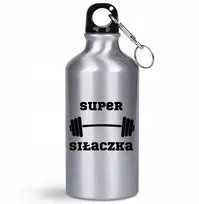 Butelis/gertuvė 400 ml dovana sporto salei mėgėjai Super Stipruolė + vardas