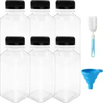 Gertuvė 6 vnt. 250 ml daugkartinio naudojimo plastikinės sulčių butelių pakuotė
