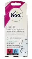 Veet Pure veido depiliaciniai vaško pleistrai, 20 vnt.