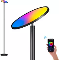 Pastatomas šviestuvas Smart 25 W Super Bright Led lubų prožektorius, Rgbcw, 2700 K-6500 K, valdymas lietimu ir programėle, suderinamas su Alexa ir Google Home, pastatomas šviestuvas svetainei, miegamajam, biurui