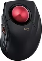 Kilimėlis Elecom Trackball pelė M-dpt1mrxbk, laidinė, belaidė ir Bluetooth, skirta žaidimams, didelio našumo rubininis rutuliukas, pažangus reagavimas, 8 programuojami mygtukai, sklandus slinkimas, ypač didelė, Deft Pro, juoda