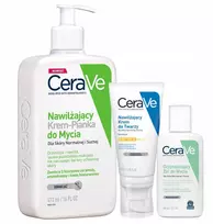 Cerave Kremas-putos prausikliui 473ml, Drėkinamasis kremas su Spf 30 52ml + Dovana
