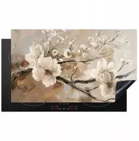 Kitchenyeah indukcinis apsauginis kilimėlis kaitlentei 60x52cm - gėlės