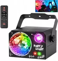 Led Diskotekos Šviesos Efektas Rgb Uv Lazeris su Muzikos Valdymu
