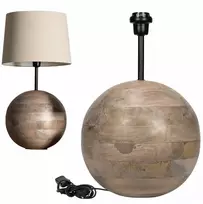 Pakabinamas šviestuvas Medinis boho stiliaus šviestuvas 47cm rutulinis stalo pastatomas naktinis darbo kambario svetainei