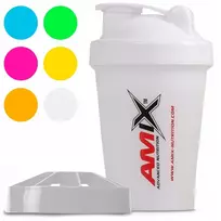 Gertuvė Amix Mini Shaker 400ml su sieteliu, baltas