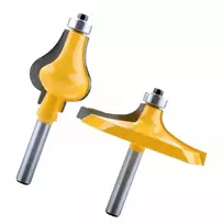 Maršrutizatorius 2 x Routerio bitai turėklams su karbido antgaliais 8 mm kotas Tenon Cutter Freza medienos apdirbimui