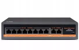 Level One Keeyo switch'as Ip kameroms, 10 prievadų, skirtas 8 kameroms su Poe, apsauga nuo viršįtampių