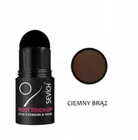 Sevich Root Touch Up Antakių dažymo pudra + Šablonai, Spalva tamsiai ruda