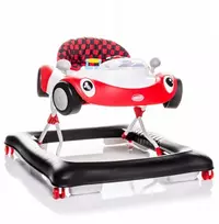 4baby vaikštynė vaikams, skirta mokytis vaikščioti walk'n push, raudonas automobilis