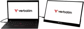 Verbatim Pmt-17 nešiojamas jutiklinis monitorius, mobilus 17.3 colių full hd ekranas nešiojamam kompiuteriui, planšetiniam kompiuteriui, išmaniajam telefonui, ps5 arba nintendo switch su usb-a, usb-c ir hdmi prievadu, juodas
