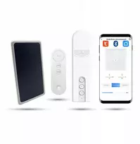 Žaliuzių grandinėlės valdiklis su nuotolinio valdymo pulteliu ir saulės baterija Bluetooth Tuya