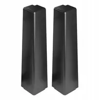 Išorinis kampas grindjuostei Masterline 15x60mm Cezar, juodas Ral9005 matinis
