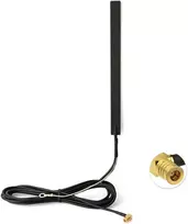 Eightwood Dab+ antena Smb adapteris automobilio radijo antenos lopas, montuojamas ant stiklo su Smb jungtimi 3 m 9.8 pėdos antena Rg174, skirta automobilių radijo imtuvams Pioneer Clarion Alpine Multi-way