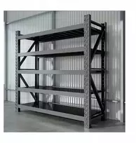 Metalinis stelažas 200 x 200 x 50 cm, tvirtas 1000 kg su 5 lentynomis