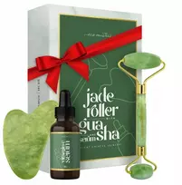 Lancaster Jade masažuoklis Gua Sha Roller Serum Vit C rinkinys 3in1
