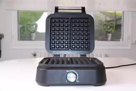 Little Balance 8652 Speed 1500 Vintage elektrinė vaflinė, tikra belgiškų vaflių keptuvė, stačiakampė, puri ir traški, 1500w, Vintage dizainas