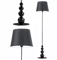 Volta Light Factory pastatomas šviestuvas juodas gaubtas Led E27 svetainei