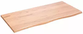Sieninė lentyna, šviesiai ruda, 100x50x2cm, ąžuolo masyvas