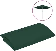 Pakaitinis audinys lauko skėčiui nuo saulės, žalias, 300cm