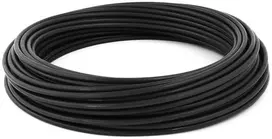 Plieninė trosas su Pvc danga 1,6/3mm 1x7 juoda 15m