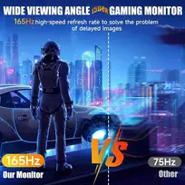 Xgaming lenktas monitorius 27 colių, 1500r, su 165hz Wqhd (2560x1440), 1ms Mprt, Amd Freesync, Hdr, akių apsauga, monitorius 144hz, Vesa montavimas, Displayport2.0, Hdmi1.4
