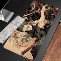 Anime Mouse Pad Laptop Computer Gamer Desk Mat Oone Ppiece Zoro Large Gaming Esports Mousepad Rubber Keyboard Pad Mausepad 800x300x2mm