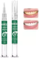 Nailpretty dantų balinimo pieštukų rinkinys, 2 vnt., greito balinimo pieštukas, saugus dantų dėmėms, greitas pašalinimas (žalias)