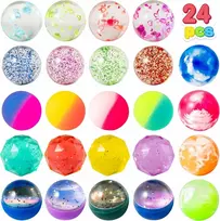 24x Guminiai mini kamuoliukai, atšokantys kamuoliukai, kaučiukiniai kamuoliukai, dovana vaikui