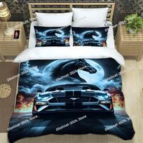 3D M-Mustang car logo Bedding Sets exquisite bed supplies set duvet cover bed comforter set bedding set luxury birthday gift 70x133cm 2pcs