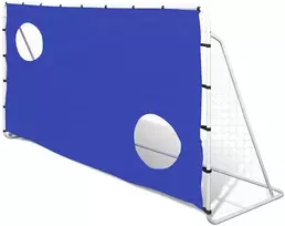 Futbolo vartai su treniruočių sienele, 240x92x150cm, plienas