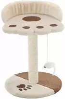 Draskyklė katėms su stovu iš sizalio, 40cm, smėlio ir rudos sp.