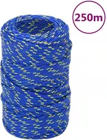 Valties virvė, mėlynos spalvos, 2mm, 250m, polipropilenas