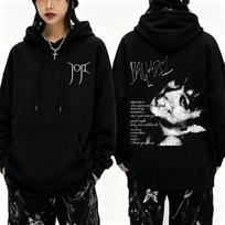 Singer Joji Ballads Album Graphic Hoodie Men Women Vintage Casual Pullover Hoodies Man Hip Hop Rock Punk Oversized Streetwear XL white