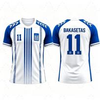 Graikijos nacionalinės futbolo rinktinės marškinėliai Tsimikas Charisteas Bakasetas Tzolis Kvėpuojantys futbolo viršutiniai drabužiai Spausdinti Paplūdimio marškinėliai Vyrams Moterims Gerbėjams 6XL