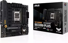 Vaizdo plokštė Asus Tuf Gaming B650m-plus pagrindinė plokštė, Am5 lizdas, Ddr5